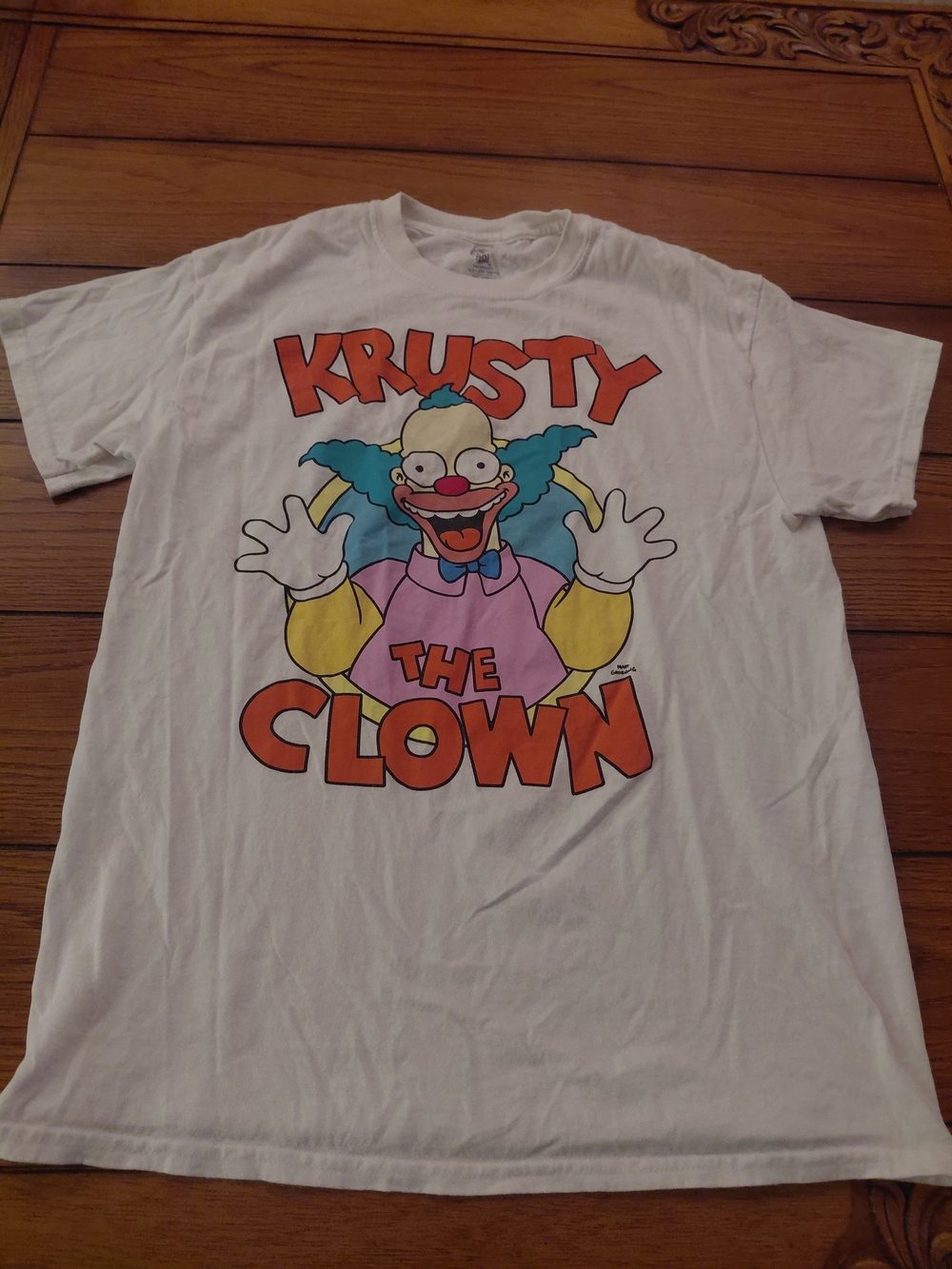 Krusty The Clown Graphic Kids T-Shirt - White